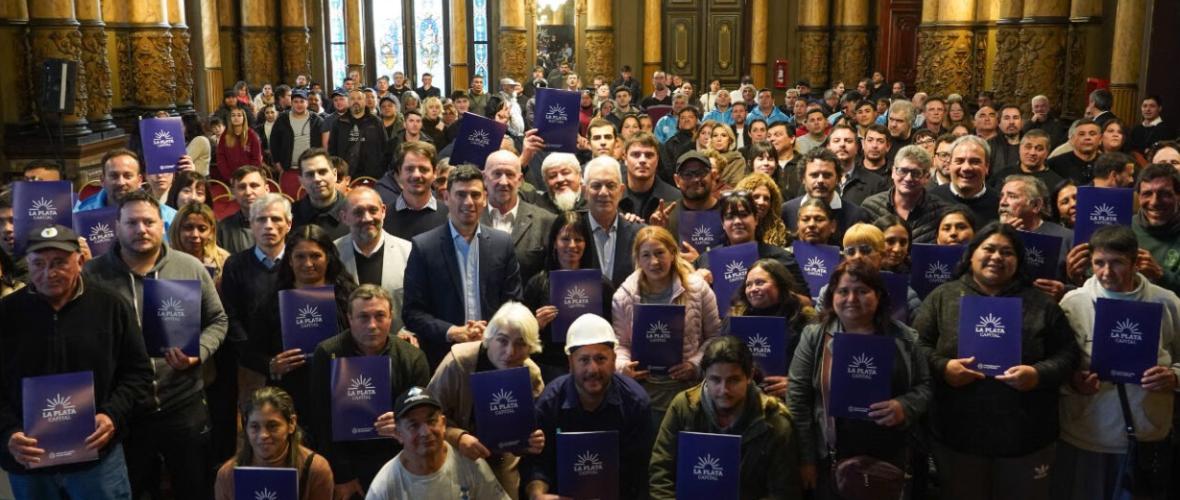 La Plata: 38 cooperativas realizarán tareas de mantenimiento urbano en distintos barrios