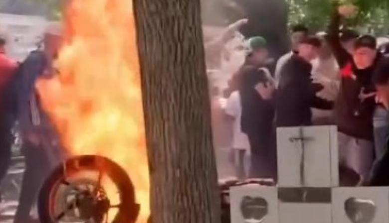 Despidieron con un “funeral tumbero” al adolescente baleado en San Carlos