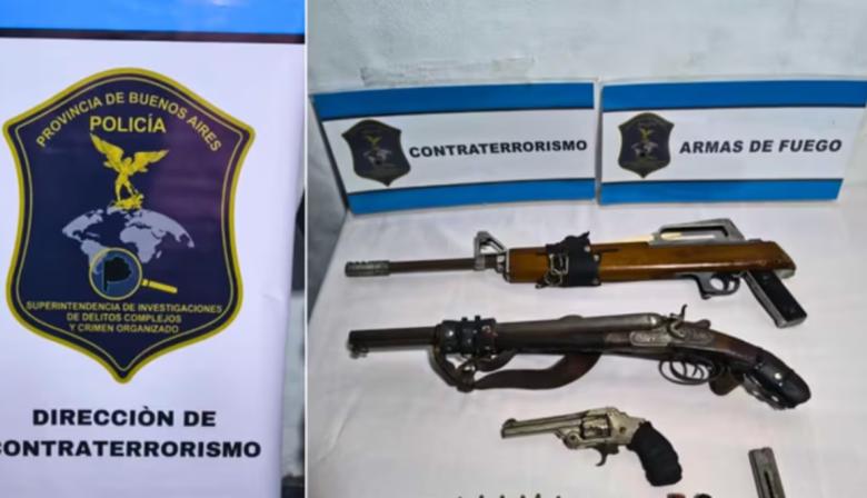 Allanaron una casa en La Plata por ataques antisemitas y hallaron armas y una bomba molotov