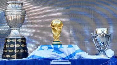 Cientos de fanáticos visitaron las copas ganadas por la Selección en La Plata