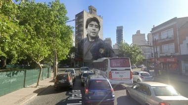 Los platenses quieren un mural de Diego Maradona en Plaza Italia