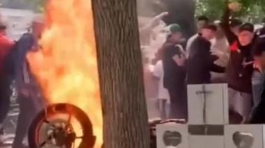 Despidieron con un “funeral tumbero” al adolescente baleado en San Carlos