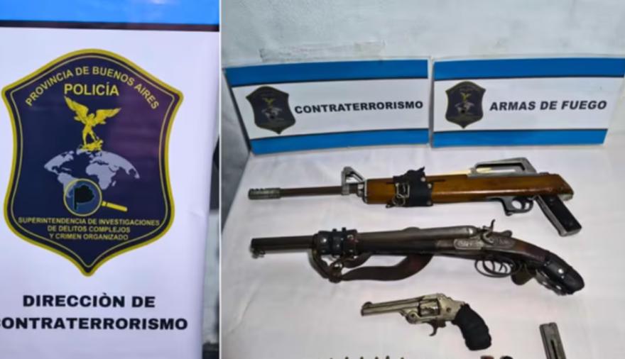 Allanaron una casa en La Plata por ataques antisemitas y hallaron armas y una bomba molotov
