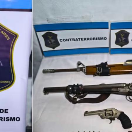 Allanaron una casa en La Plata por ataques antisemitas y hallaron armas y una bomba molotov