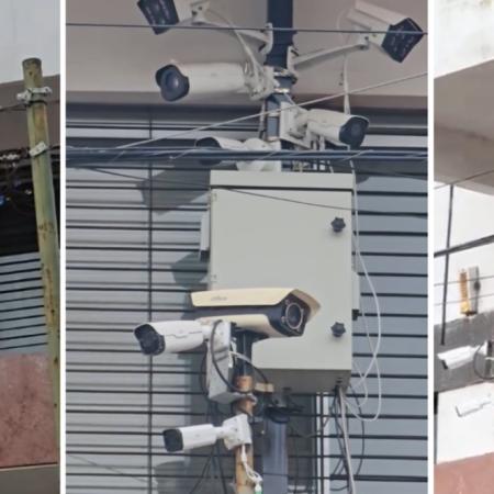El balcón de La Plata repleto de cámaras que se volvió viral: se conoció qué funciona allí